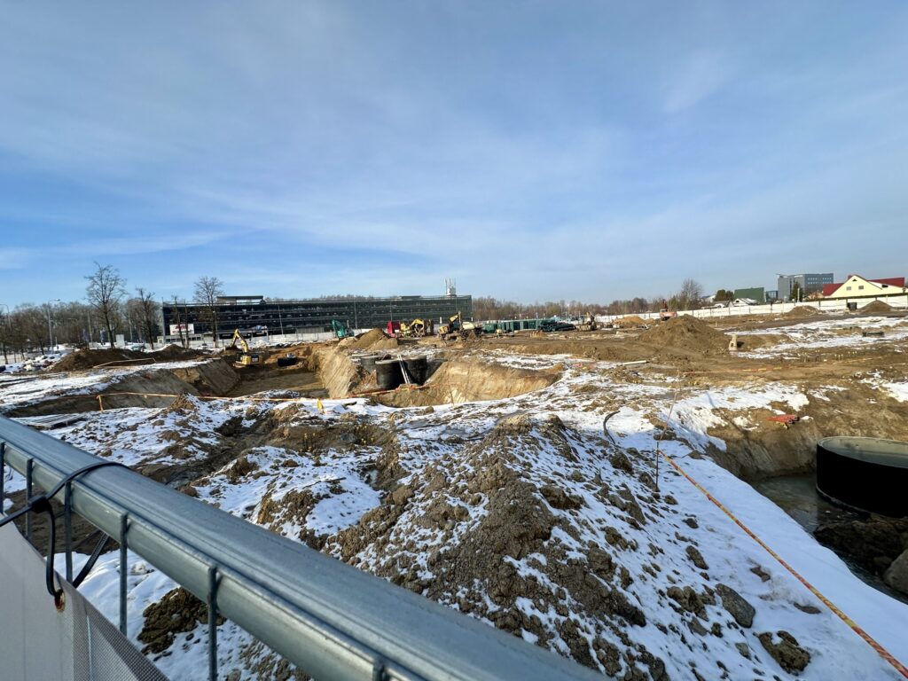 VNO aikštelių ir privažiavimo rekonstrukcija (Rodūnios kel. 2) - Parking facility - construction photos