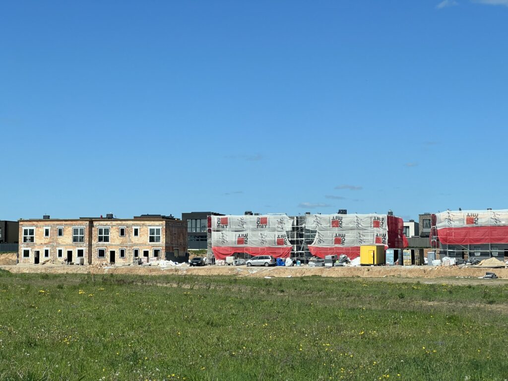 Good home (Narkyčių g. 31, 33, 35, 37, 39, 41, 43, 45) - Row housing - construction photos