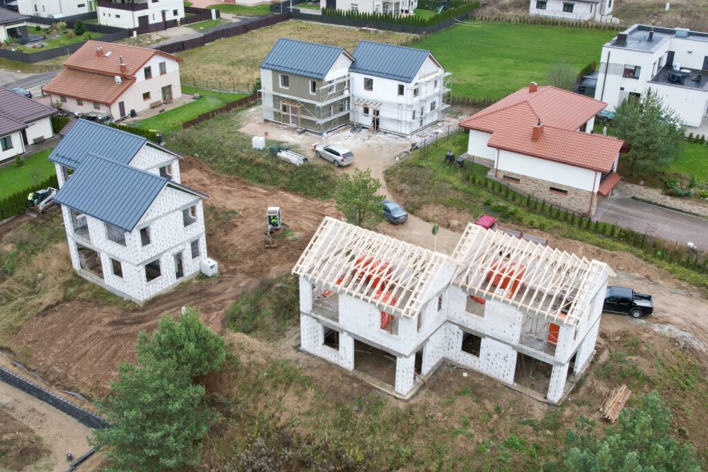 Nakvišų g. 25, 27, 29 (Nakvišų g. 25, 27, 29) - Row housing - construction photos