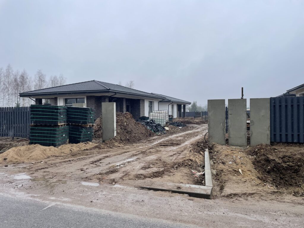 Kernavės 19 namai (Kernavės g. 17, 19) - Private house community - construction photos