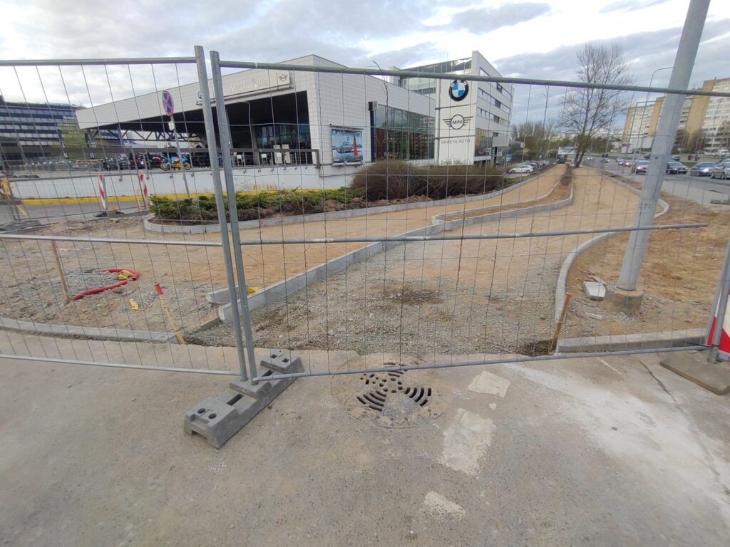 Dviračių tako atkarpa ties Ozo g. 12 (Ozo g.) - Bike path - construction photos