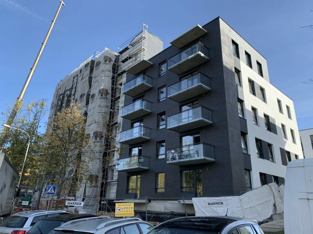 Paparčių namai 2 etapas (Utenos g. 41A) - Daugiabutis - statybų nuotraukos