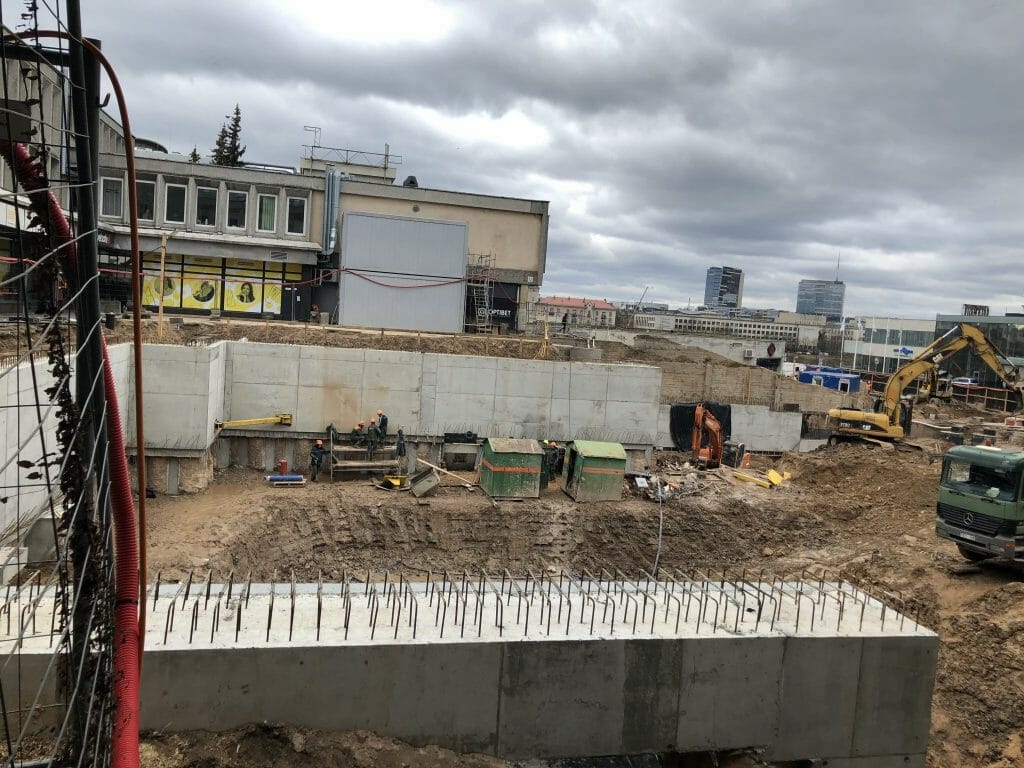 Artery (Konstitucijos pr. 18B) - Biroju centrs - būvdarbu attēli