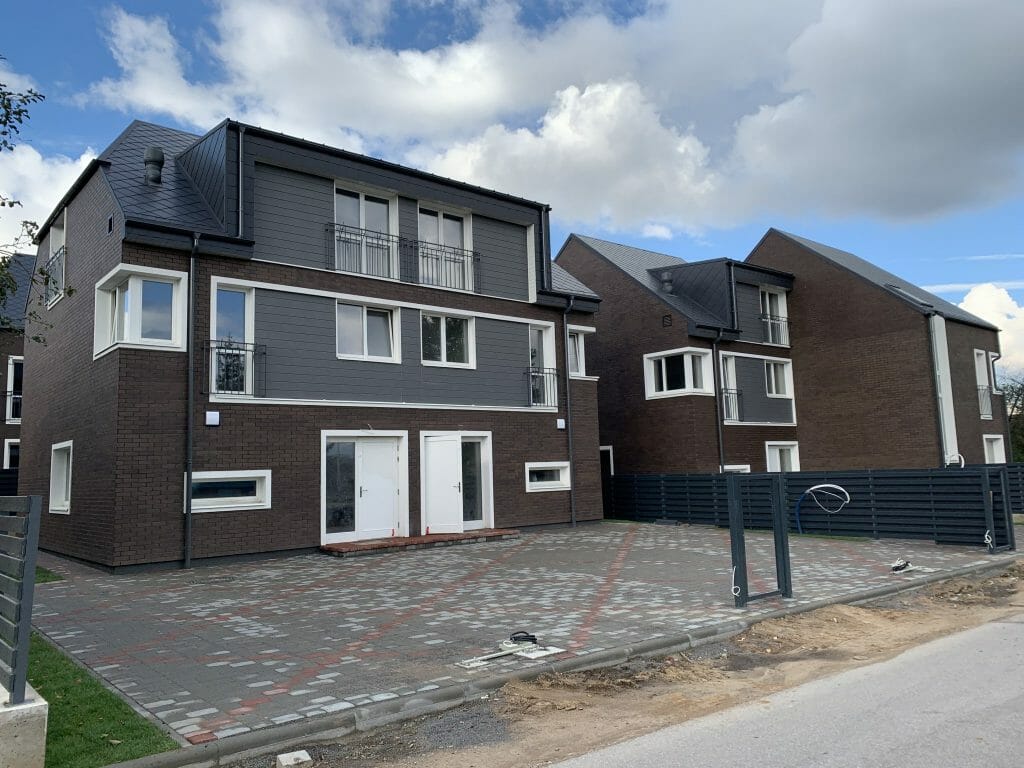 Šeškinės Ozo namai (Šeškinės sodų g. 19, 19A, 21, 21A, 23, 23A) - Row housing - construction photos