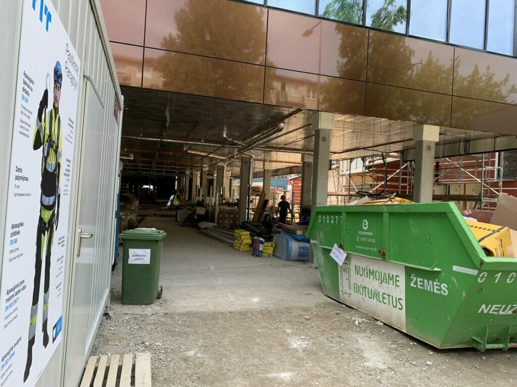 Lenkų kultūros namų priestatas (Naugarduko g. 76) - Cultural center - construction photos