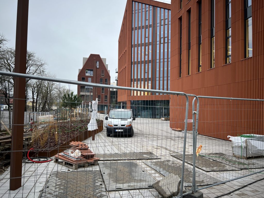Memelio miestas | Hanza verslo centras (Naujoji Uosto g. 3) - Office center - construction photos