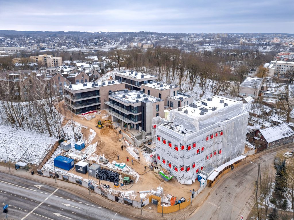 Užupio personos (Filaretų g. 25) - Multi apartment - construction photos