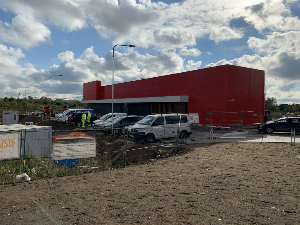 Rimi Vaivadiškių g. (Vaivadiškių g. 2) - Pārtikas veikals - būvdarbu attēli