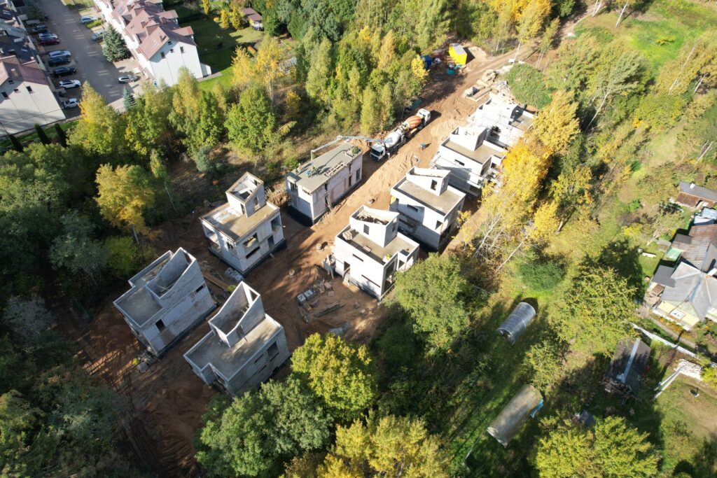 Visorių 21 (Visorių g. 21) - Row housing - construction photos
