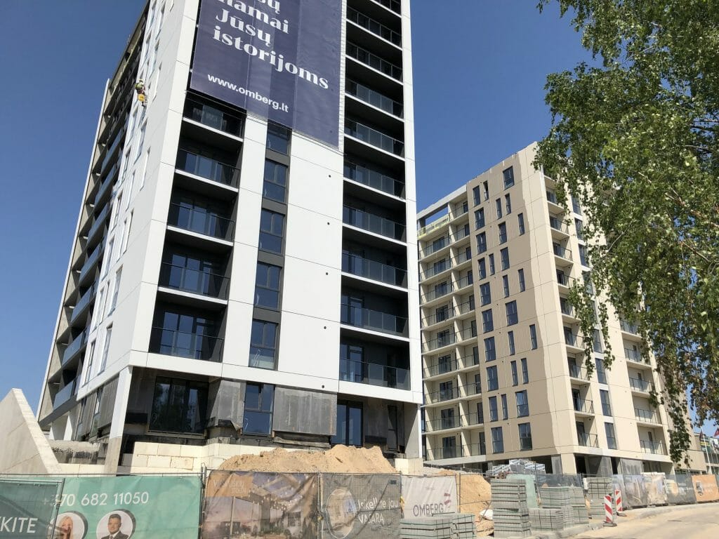 Viršuliškių stogai (Viršuliškių g. 38) - Multi apartment - construction photos