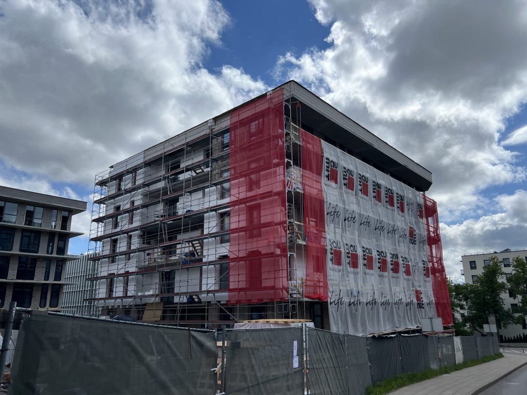 U128 (Ukmergės g. 128) - Daugiabutis - statybų nuotraukos