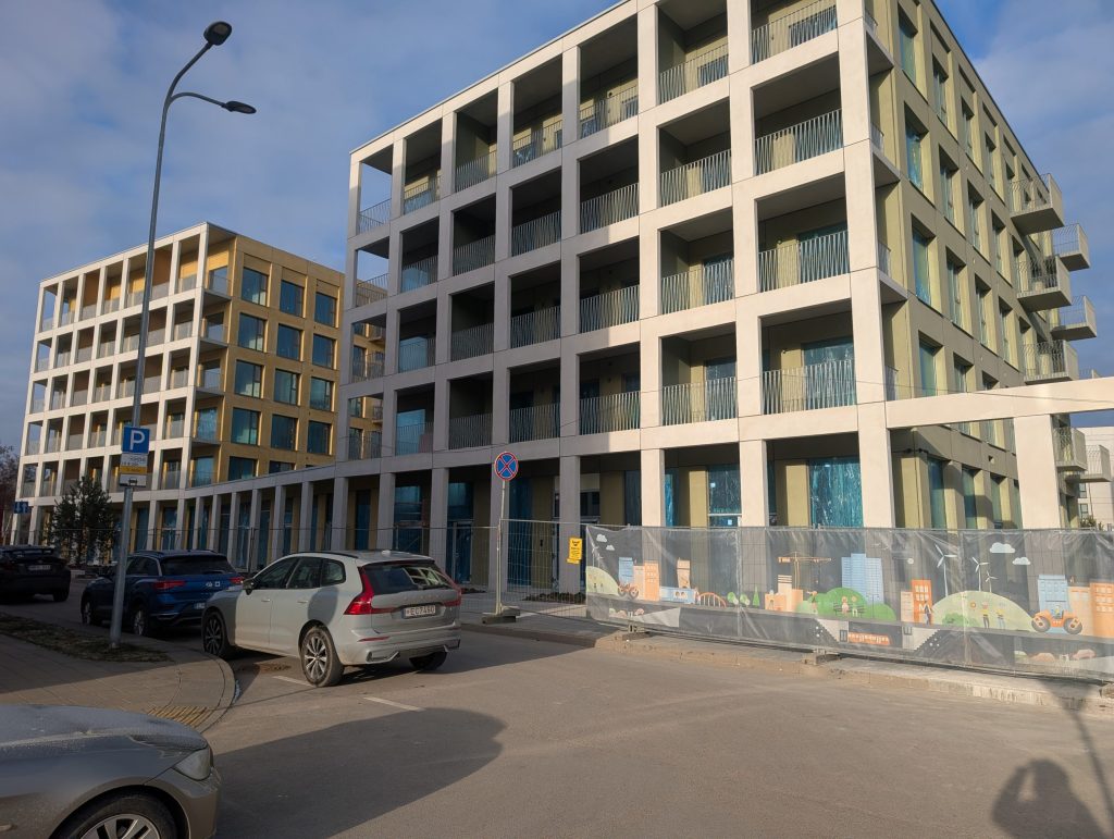 Naujasis Skansenas 6 etapas (Horizonto, Šiaurės, Saulynės, Vakario) (Linkmenų g. 13) - Multi apartment - construction photos