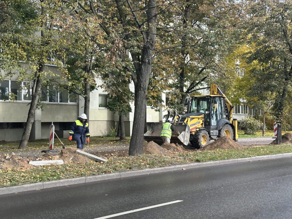 Šeimyniškių g. dviračių takas (Šeimyniškių g.) - Velosipēdu ceļš - būvdarbu attēli
