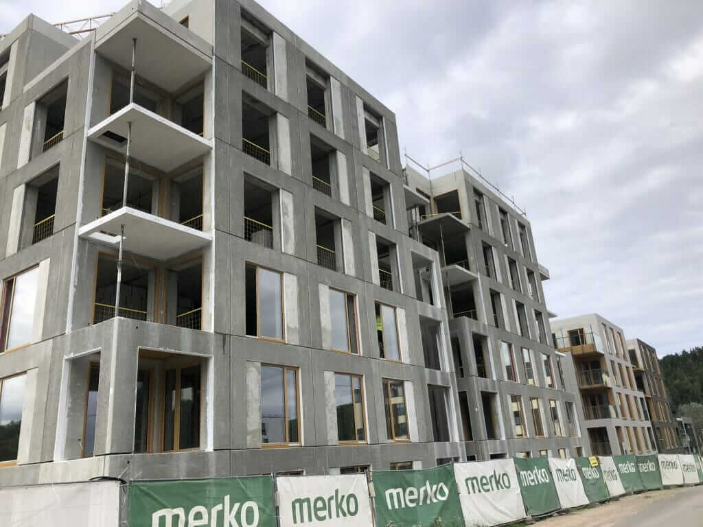 Vilnelės skverai 1 etapas (Manufaktūrų g. 7) - Multi apartment - construction photos