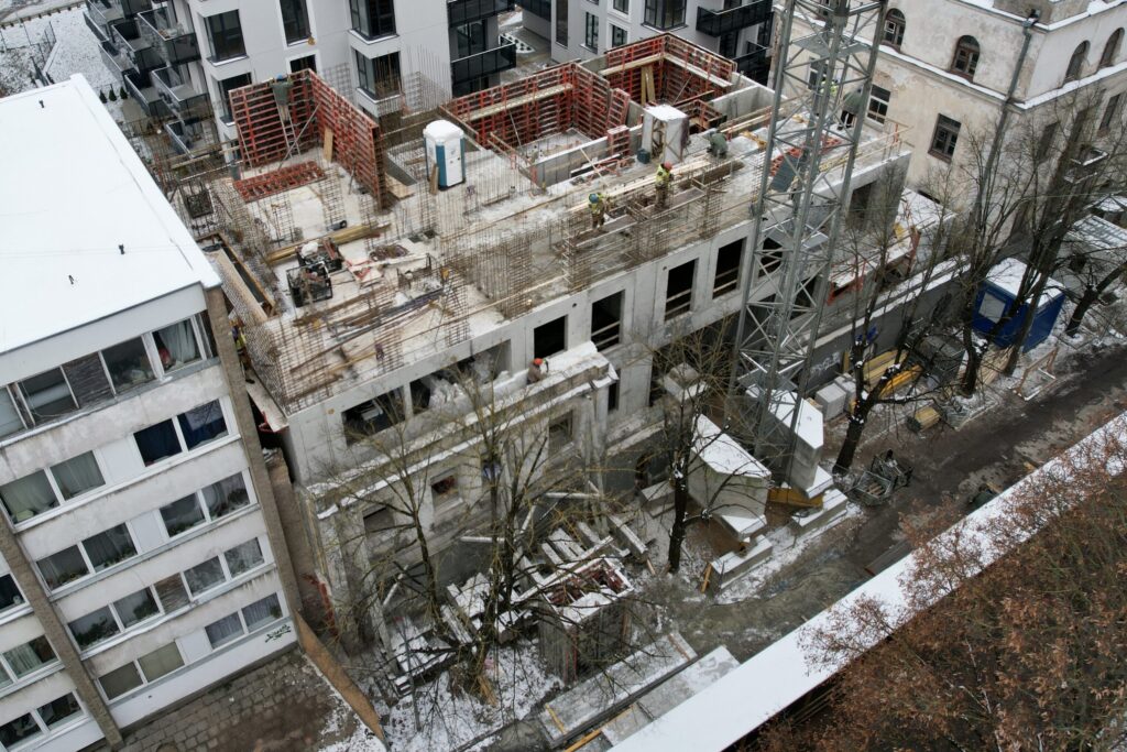 Baltas Lapas Mindaugo 4 etapas (Aguonų g. 17) - Multi apartment - construction photos