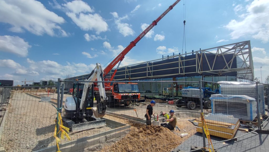Dangeručio g. 2, 4 (Dangeručio g. 2, 4) - Shopping center - construction photos