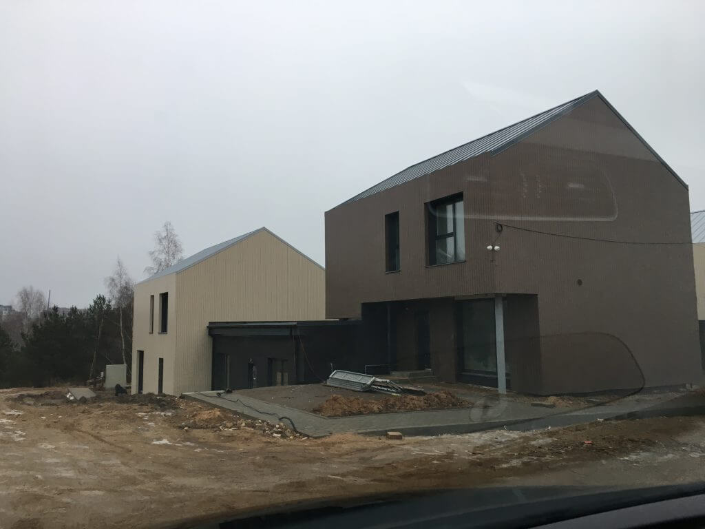 Voverės namų kvartalas (Piliavos g.) - Row housing - construction photos