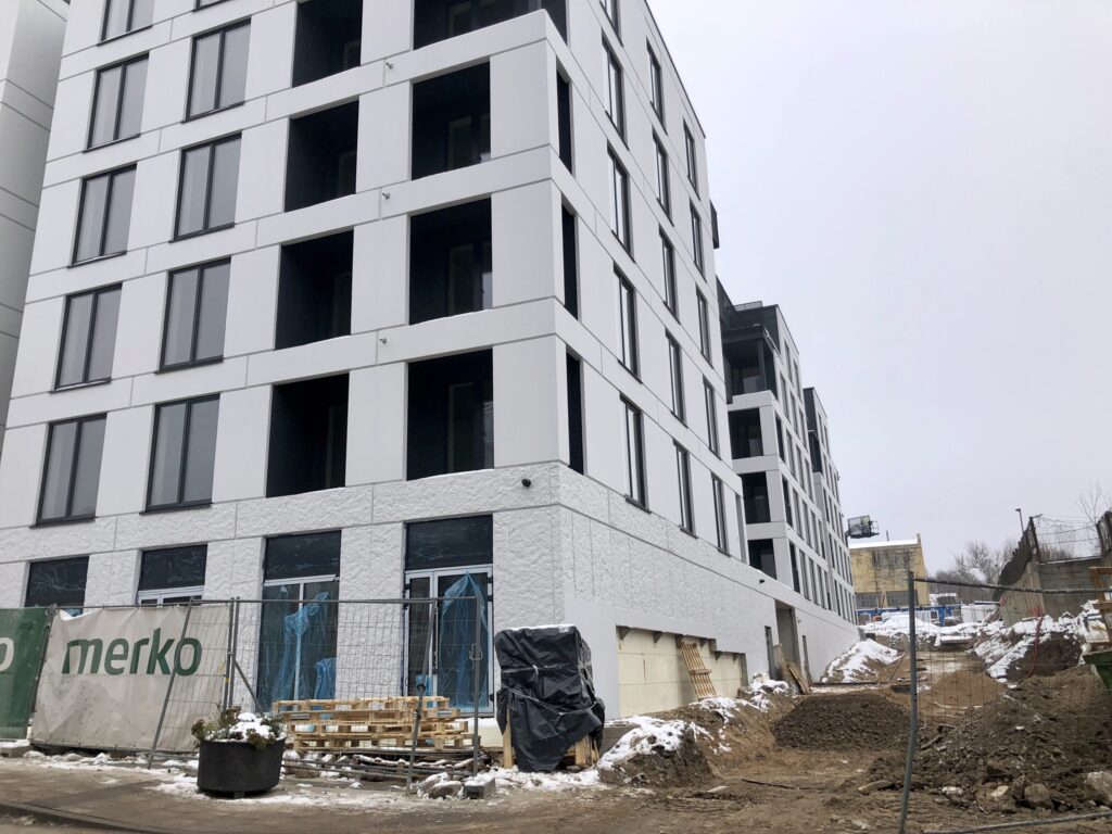 Vilnelės skverai 3 etapas (Manufaktūrų g. 7) - Korterelamu - ehituse fotod