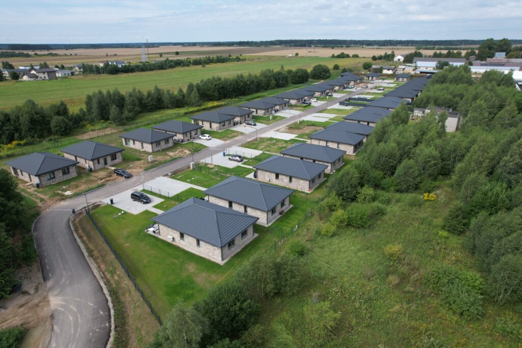 Meduvio alėja (Meduvio g. 1A-J, 3A-J) - Private house community - construction photos