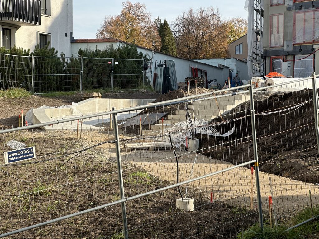 Skveras ties K. Vanagėlio g. 4 ir 6 (K. Vanagėlio g.) - Square - construction photos