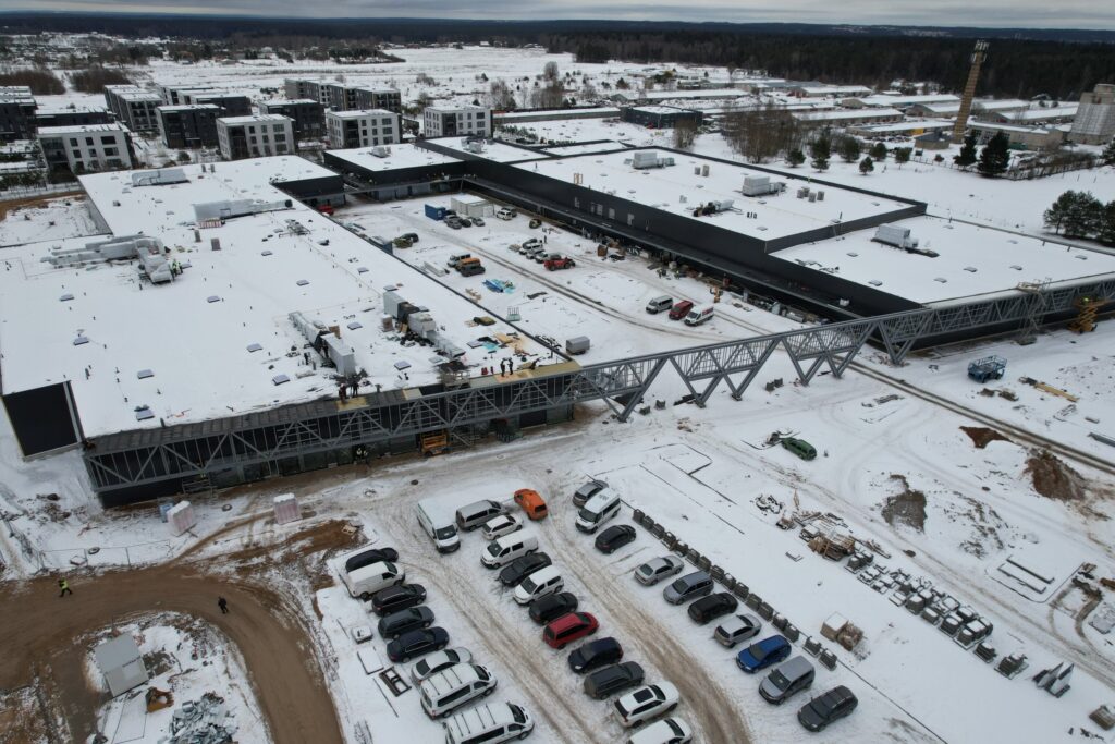 Prekybos parkas "Una" (Dangeručio g. 1) - Shopping center - construction photos