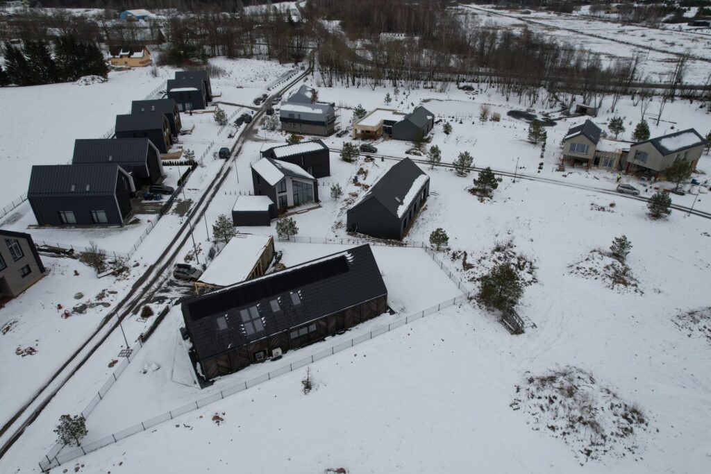 Versmių parkas (Versmių g. 2, 4, 6, 7, 8, 9, 10, 11, 12, 13, 15, 16, 17, 19 - 47) - Land plots, Private house community - construction photos