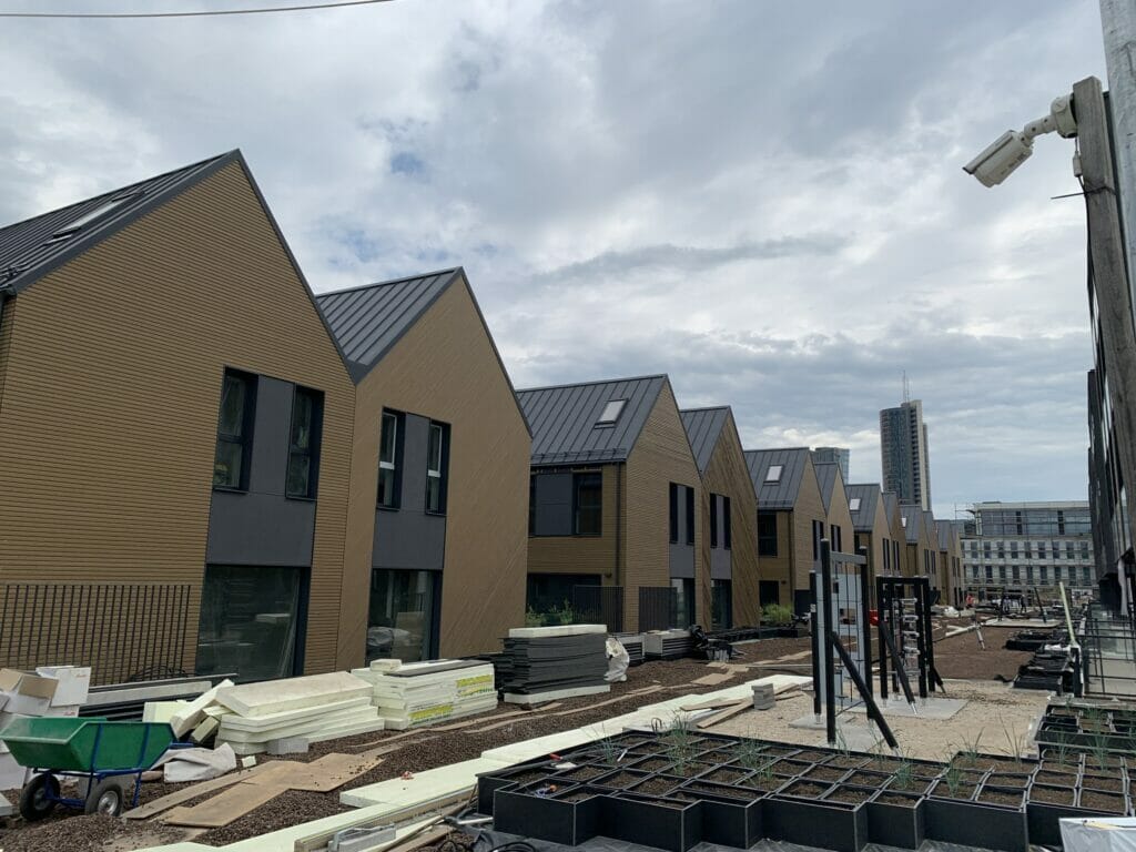 Namai-Kintai (sublokuoti namai) (Kintų g. 13) - Row housing - construction photos