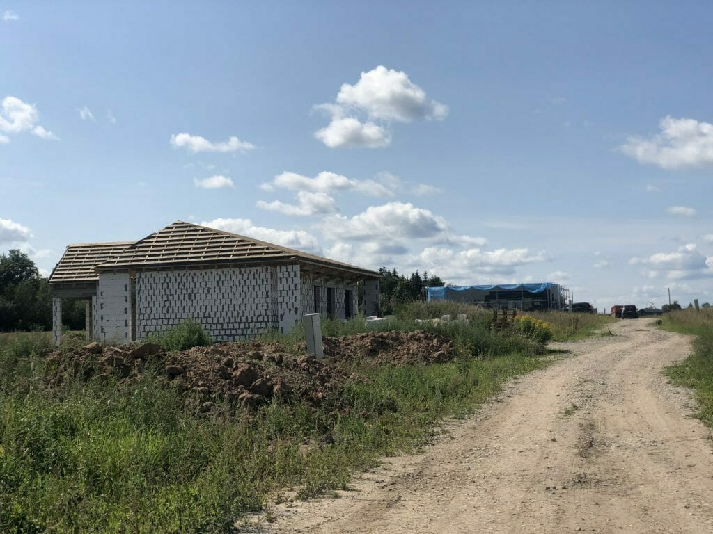 Namai Aleksote (Juozo Vyšniausko g.) - Private house community - construction photos