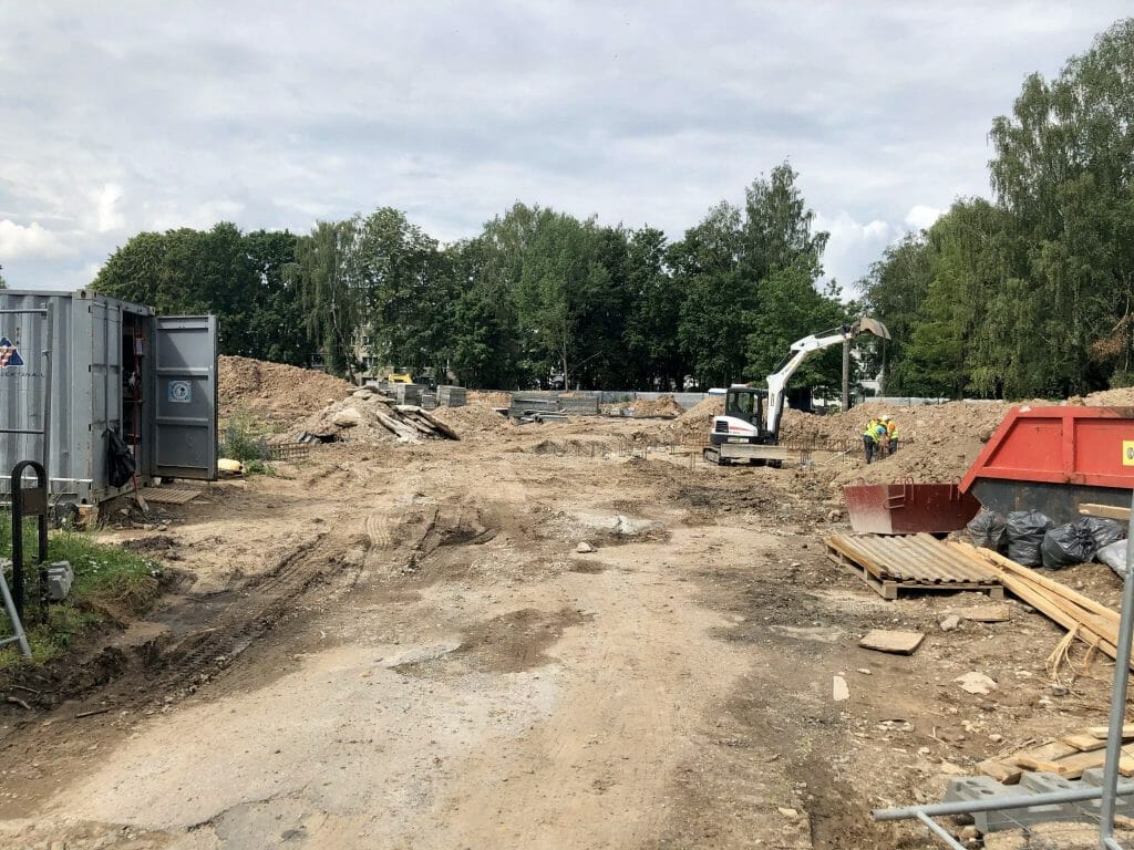 Klevų namai (Partizanų g. 34) - Multi apartment - construction photos