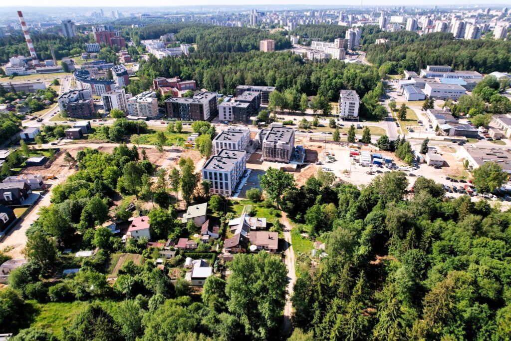 Metų laikai 1 etapas (Visorių g. 27) - Multi apartment - construction photos