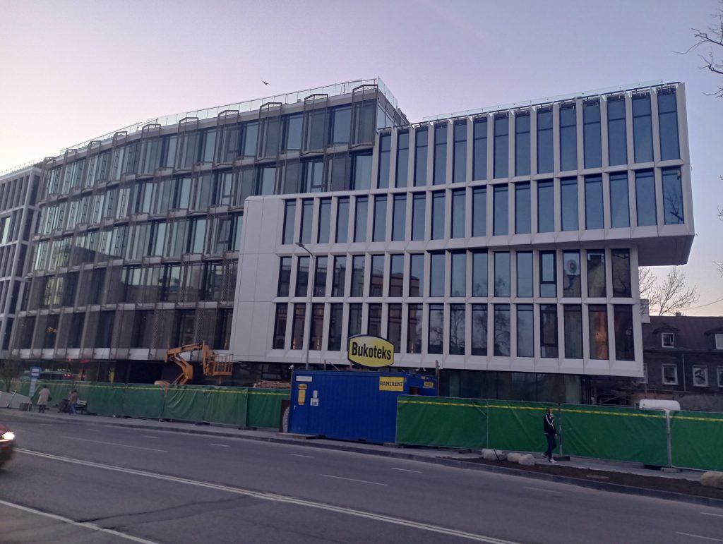 Satekles Business Center (Ernesta Birznieka Upīša iela 2, 4, Dzirnavu iela 106) - Office center - construction photos