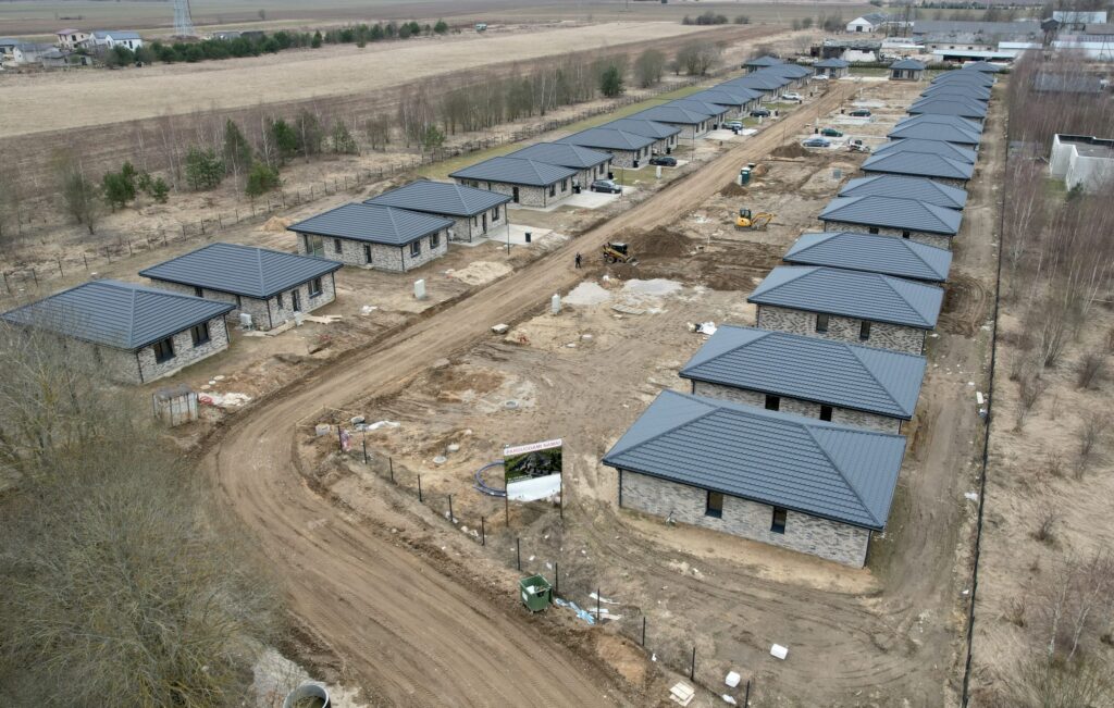 Meduvio alėja (Meduvio g. 1A-J, 3A-J) - Private house community - construction photos
