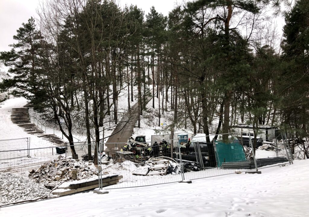 Kalnų parkas (Arsenalo g. 5) - Park - construction photos