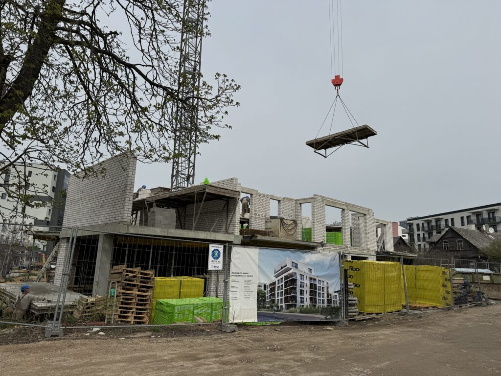 Šnipiškių terasos (Daugėliškio g. 27, 29) - Multi apartment - construction photos