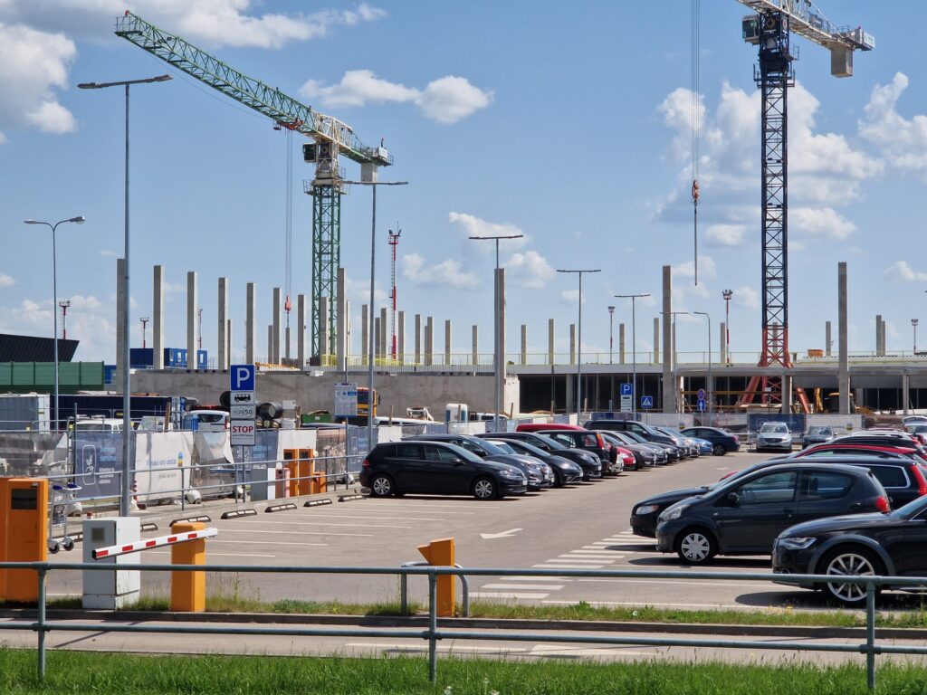 VNO išvykimo terminalas (Rodūnios kel. 2) - Lidosta - būvdarbu attēli