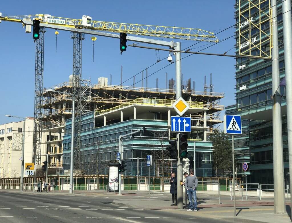 Quadrum (Konstitucijos pr. 21) - Office center - construction photos