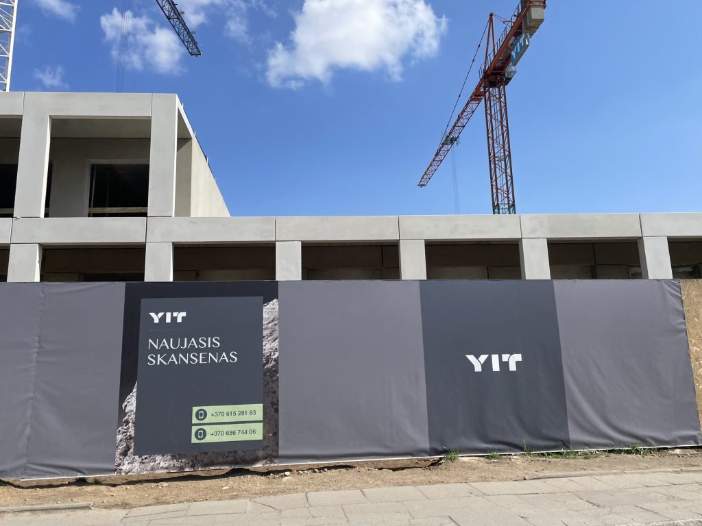Naujasis Skansenas 6 etapas (Linkmenų g. 13) - Multi apartment - construction photos
