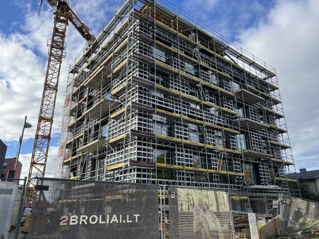 2 broliai (Žeimenos g. 149) - Daudzdzīvokļu nams - būvdarbu attēli