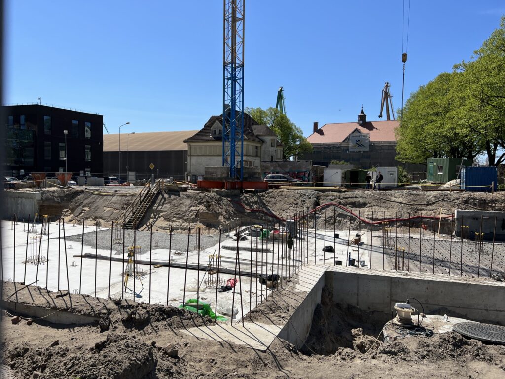 Gegužės sodai (Naujoji Uosto g. 15A, Naujoji Uosto g. 15, Gegužės g. 8) - Viesnīca - būvdarbu attēli