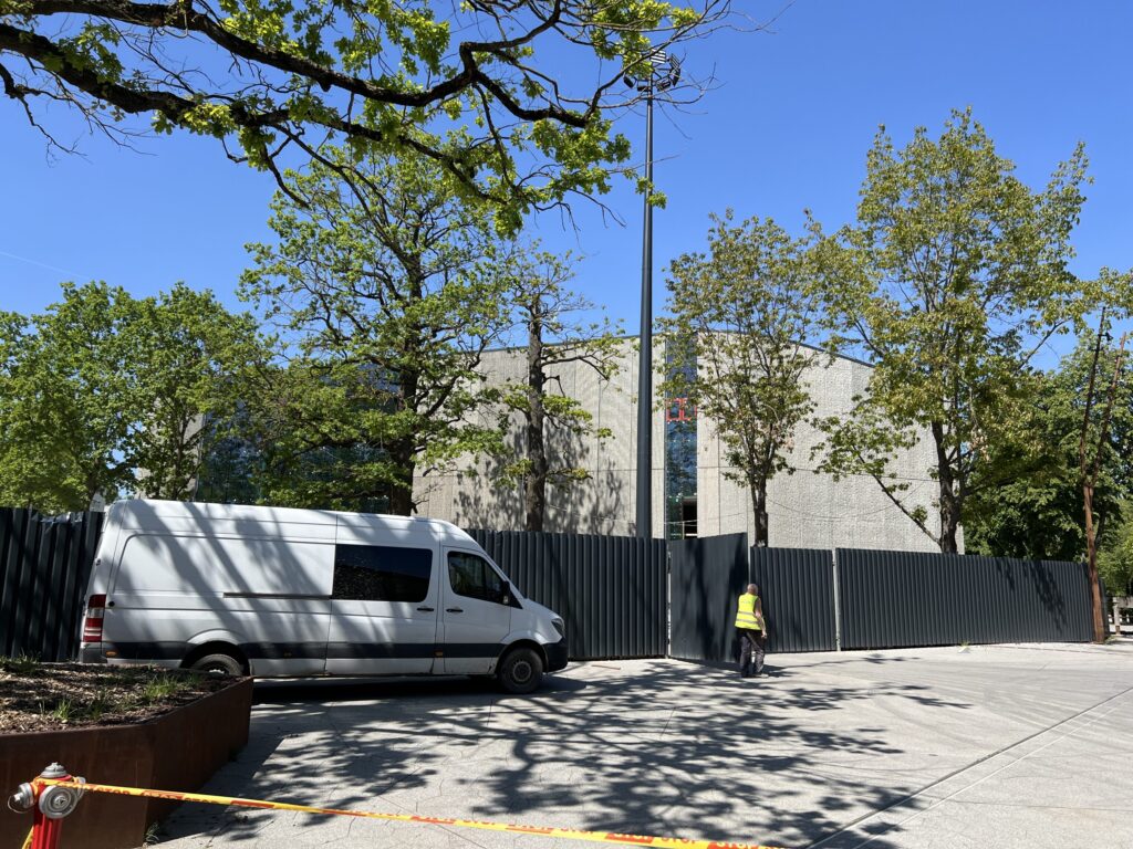 Kauno lengvosios atletikos maniežas (Perkūno al. 5) - Sports arena - construction photos