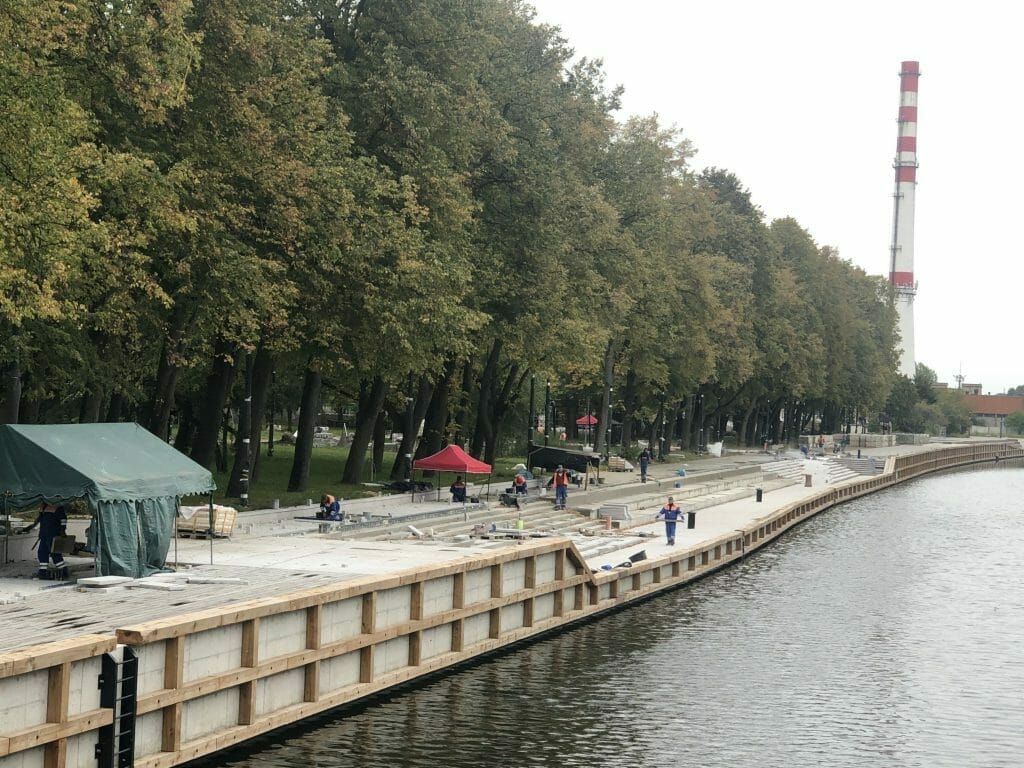 Danės krantinių rekonstrukcija (Danės g.) - Park - construction photos