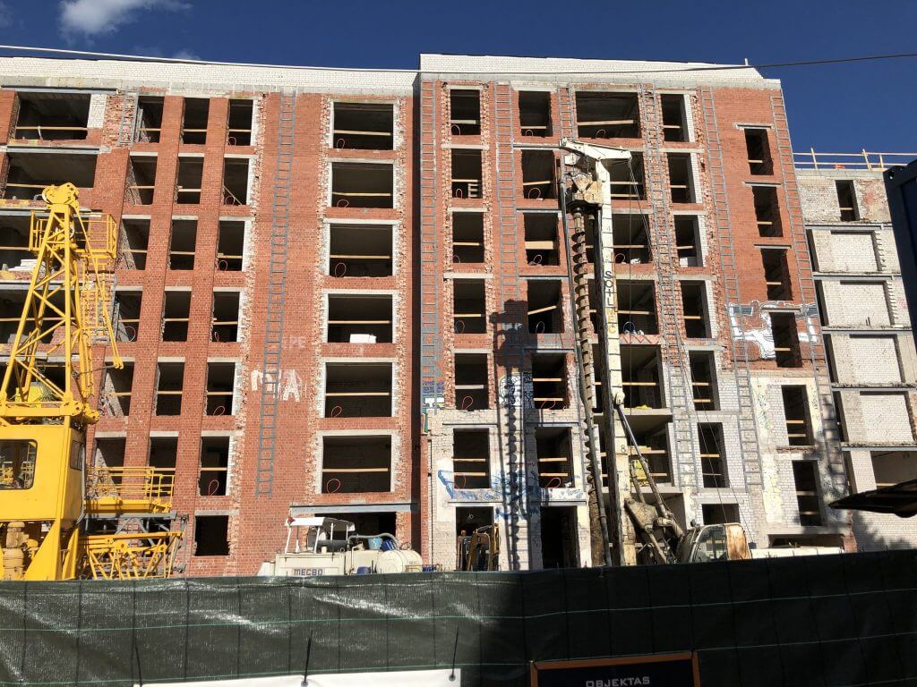Sapiegų 19 (L. Sapiegos g. 19) - Multi apartment - construction photos