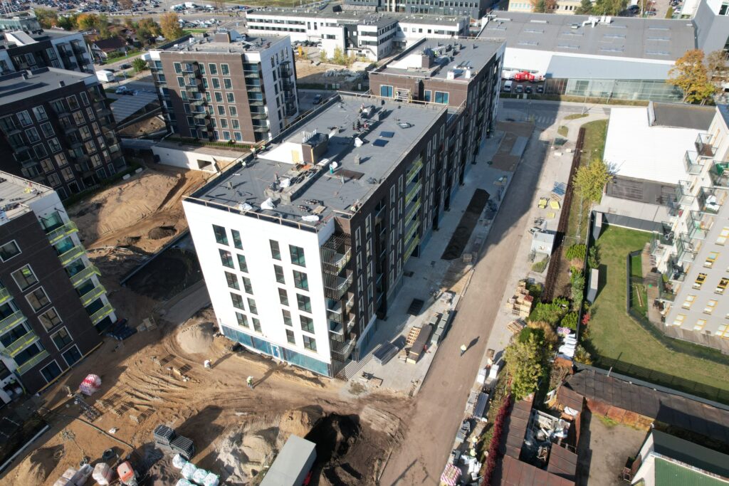 Naujasis Skansenas 3 etapas (Linkmenų g. 15) - Multi apartment - construction photos