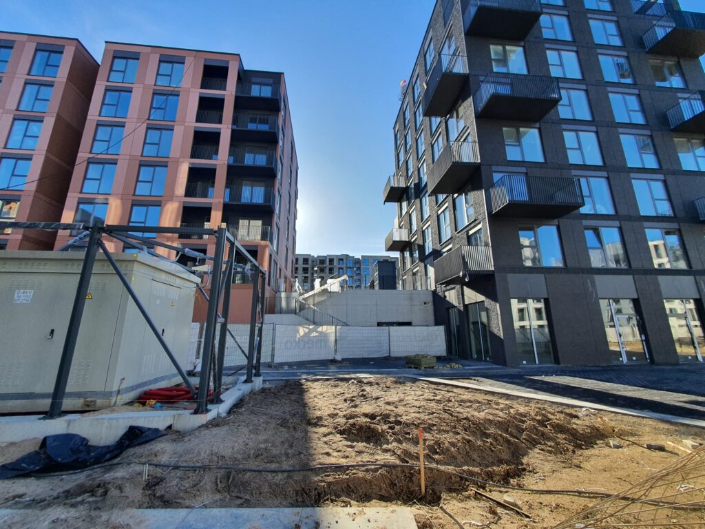 Vilnelės skverai 2 etapas (Manufaktūrų g. 7) - Multi apartment - construction photos