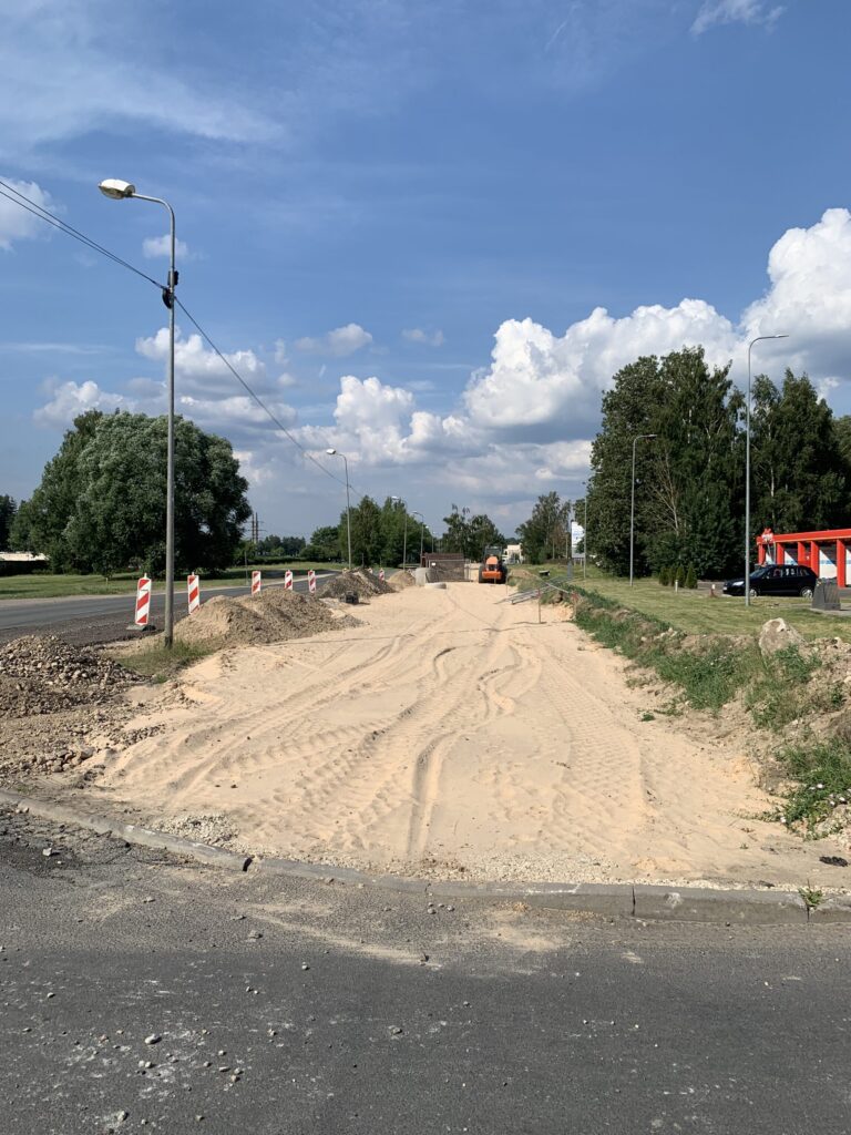 Velosipēdu ceļš Imanta - Daugavgrīva (Kleistu iela, Mazā Kleistu iela, Lielā iela, Flotes iela, Lēpju iela) - Bike path - construction photos