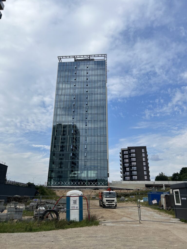 Sky Office (Spaudos g. 7) - Office center - construction photos