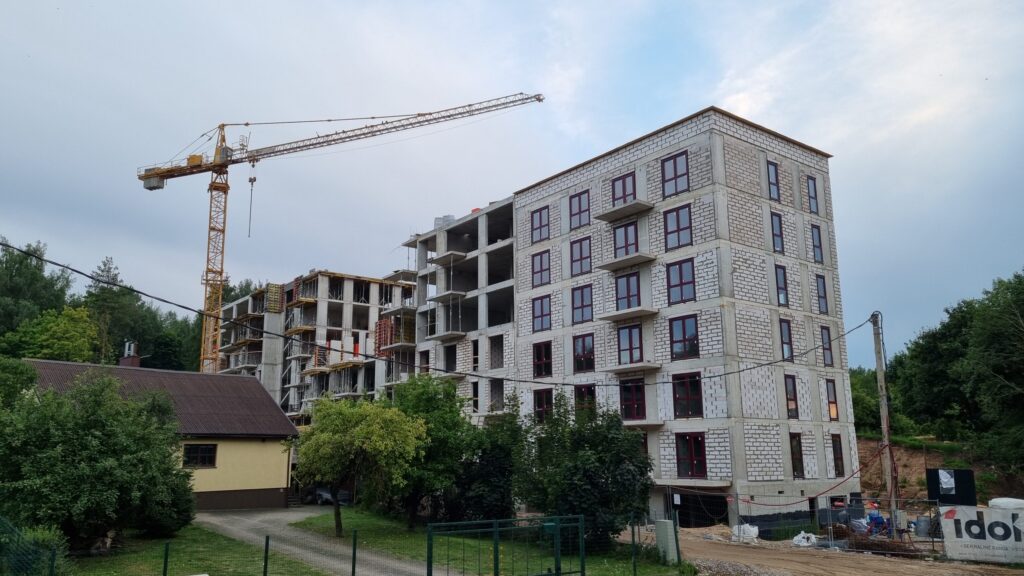Monopolio namai (Kaminkelio g. 29) - Multi apartment - construction photos