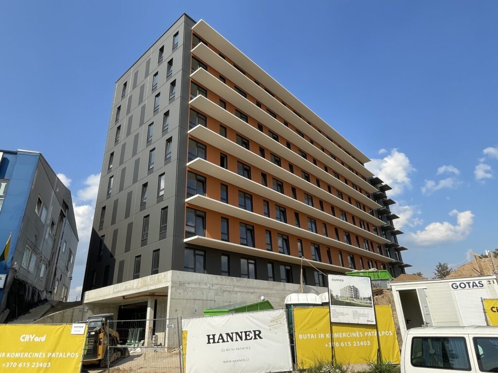 City Yard (Kareivių g. 2D) - Multi apartment - construction photos