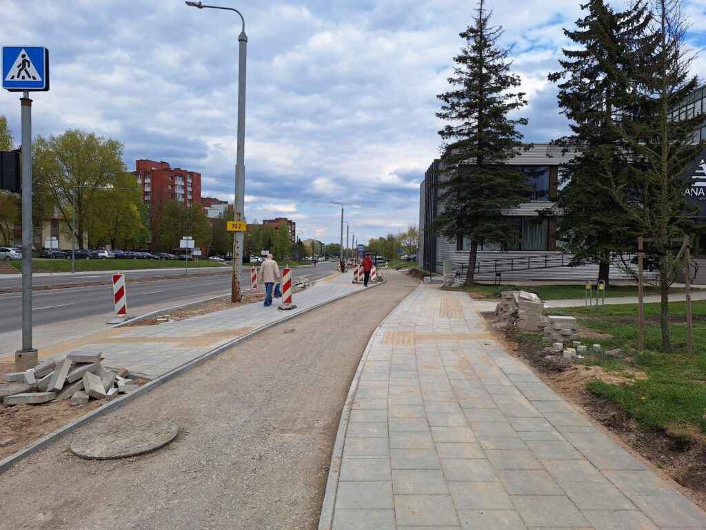 Baltupio g. dviračių takas iki Didlaukio g. (Baltupio g.) - Bike path - construction photos