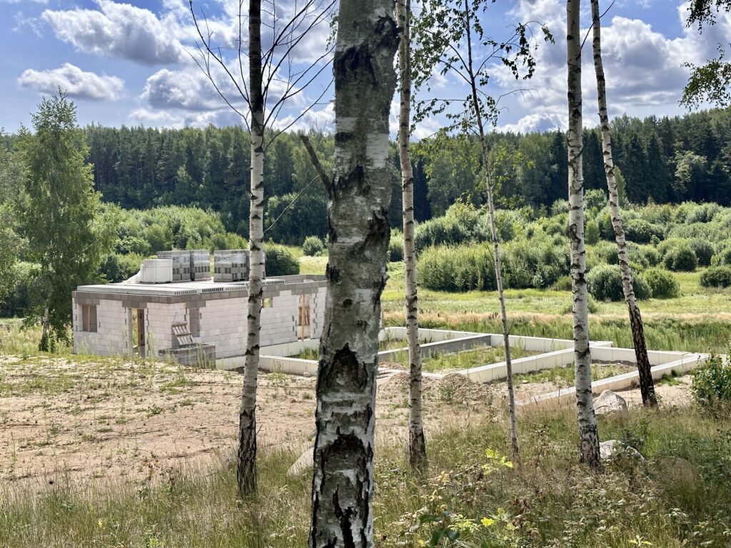 Beržų kampelis (Gluosnių g. 9A, 9B, 9C, Didžiasalio k.) - Row housing - construction photos